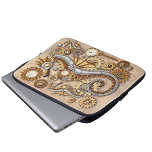 Funda Para Portátil Caballito de mar steampunk arte surrealista vintag