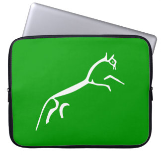 Funda Para Portátil Caballo blanco (Castillo Uffington) - Verde de hie