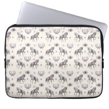 Caballo de Dressage Elegante y Herradura Acuarela