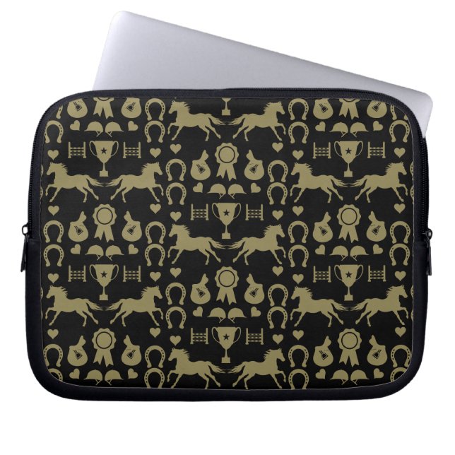 Funda Para Portátil Caballo de oro (Frente)