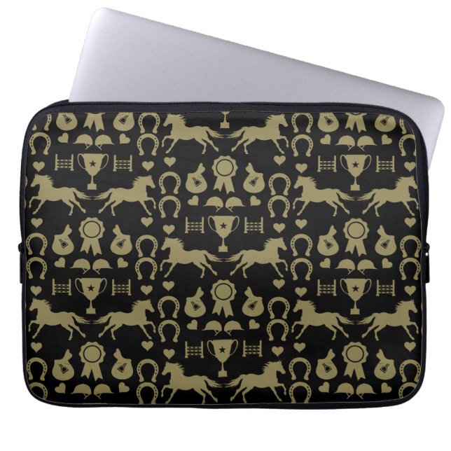 Funda Para Portátil Caballo de oro (Frente)