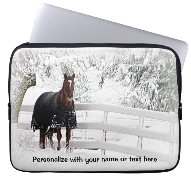 Funda Para Portátil Caballo del invierno (Frente)