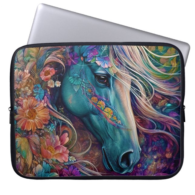 Funda Para Portátil Caballo místico (Frente)
