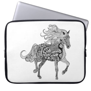 Funda Para Portátil Caballo negro inspirado