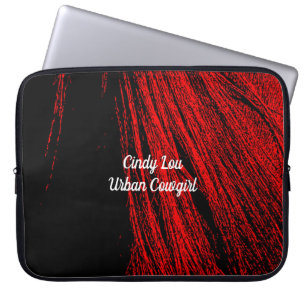 Funda Para Portátil Caballo Rojo Mano Resumen Mano Mano Funda Portátil