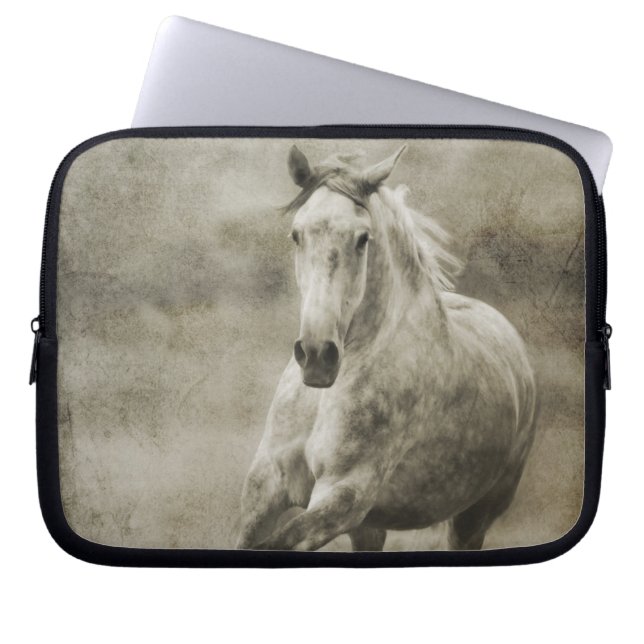 Funda Para Portátil Caballo rustico galopante andaluz (Frente)