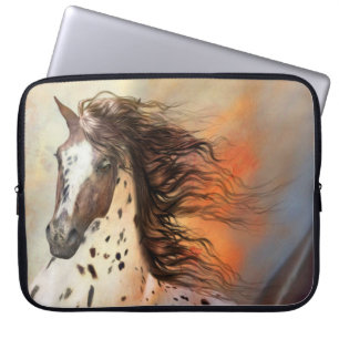 Funda Para Portátil Caballo salvaje 2 mangas para portátiles