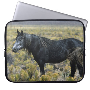 Funda Para Portátil Caballo salvaje del mustango en el desierto
