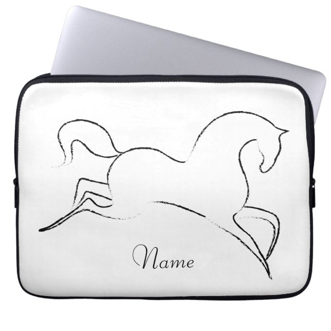 Funda Para Portátil Caballo salvaje Thunder_Cove (Frente)