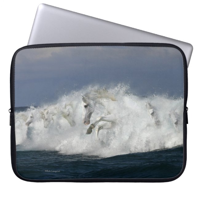 Funda Para Portátil Caballos de la fantasía: Mar (Frente)
