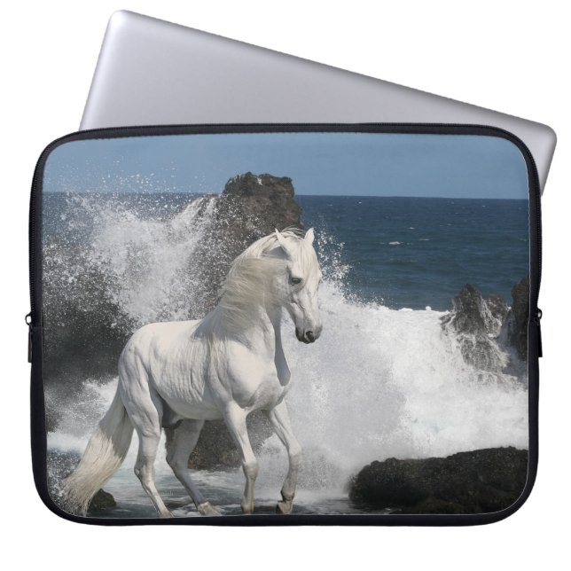 Funda Para Portátil Caballos de la fantasía: Mares meridionales (Frente)
