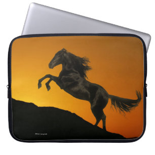 Funda Para Portátil Caballos de la fantasía: Puesta del sol de la