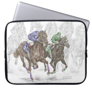 Funda Para Portátil Caballos de raza galopantes