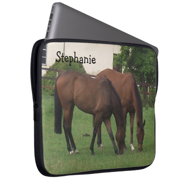 Funda Para Portátil Caballos personalizados (Anverso derecho)