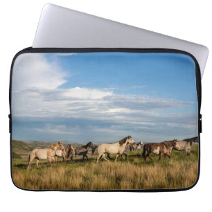 Funda Para Portátil Caballos salvajes en el Parque Nacional Theodore R