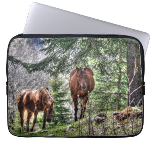Funda Para Portátil Caballos - Tema americano occidental