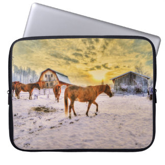 Funda Para Portátil Caballos - Tema americano occidental