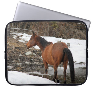 Funda Para Portátil Caballos - Tema americano occidental