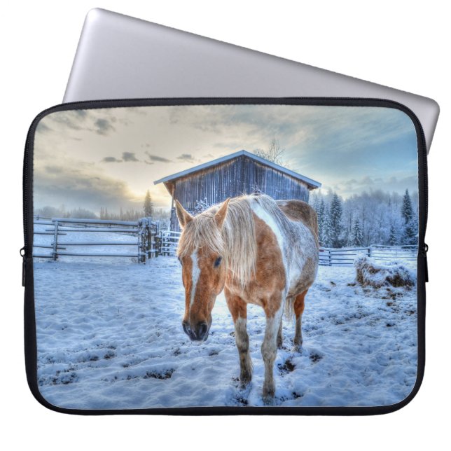 Funda Para Portátil Caballos - Tema americano occidental (Frente)