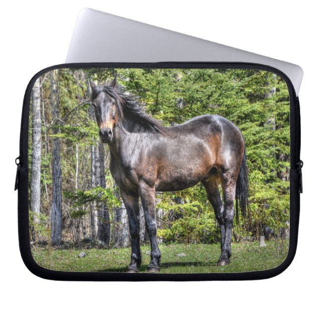 Funda Para Portátil Caballos - Tema americano occidental (Frente)