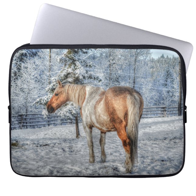 Funda Para Portátil Caballos - Tema americano occidental (Frente)