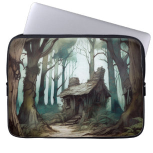 Funda Para Portátil Cabaña boscosa encantada