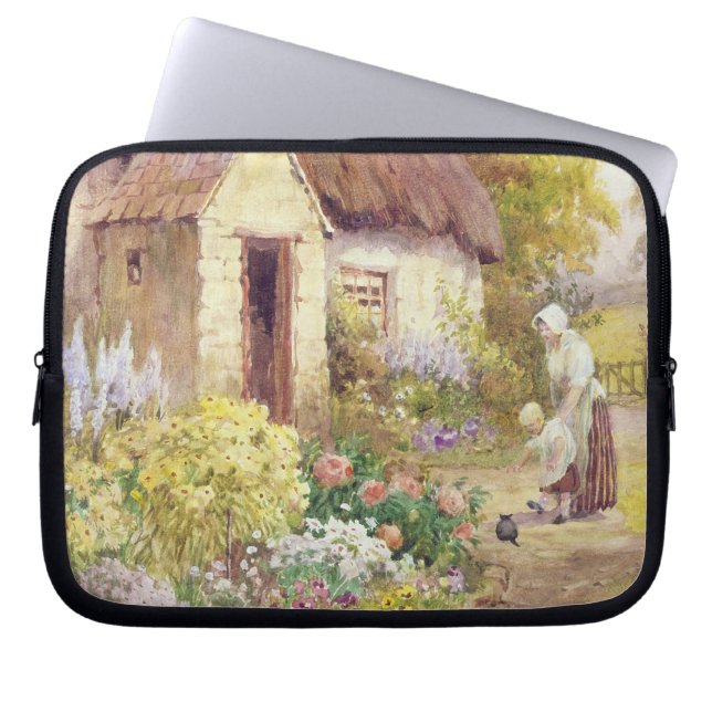 Funda Para Portátil Cabaña del país (Frente)