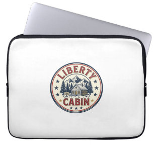 Funda Para Portátil Cabaña Liberty Patriótica Patriótica Cabaña Montañ