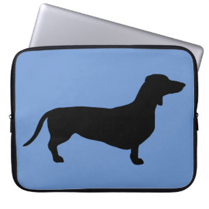 Funda Para Portátil Cabello corto de Dachshund - Silhouette 1