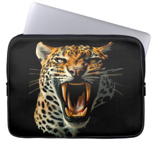 Funda Para Portátil Cabeza de ataque ruidosa de leopardo