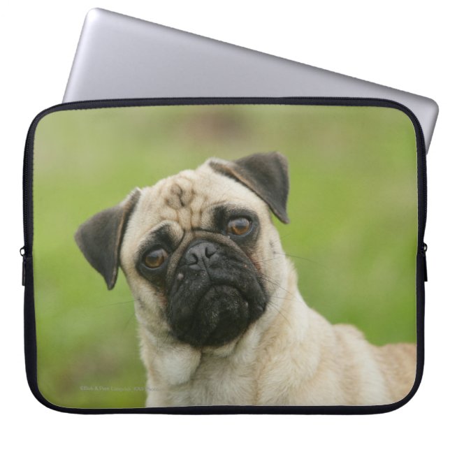 Funda Para Portátil Cabeza del barro amasado amontonada mirando la (Frente)