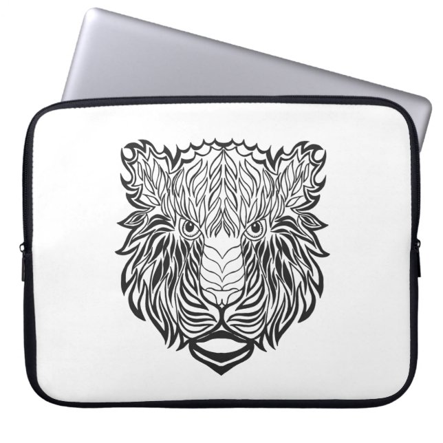 Funda Para Portátil Cabeza del tigre del estilo (Frente)