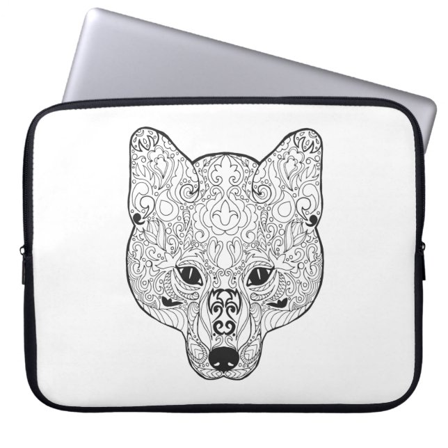 Funda Para Portátil Cabeza inspirada del Fox (Frente)