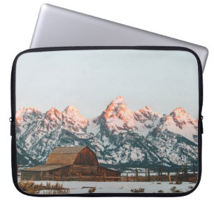 Funda Para Portátil Cabina del amanecer en el parque nacional de Grand