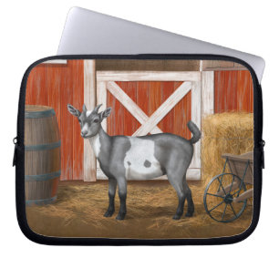Funda Para Portátil Cabra manchada de gris suave