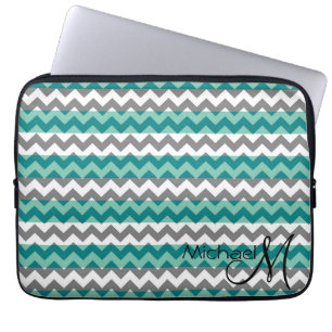 Funda Para Portátil Cabra Zigzag Chevron Monograma Personalizado 5