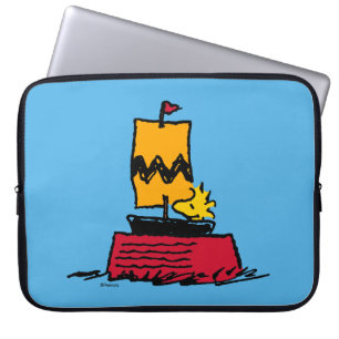Funda Para Portátil Cacahuetes Barco de vela de Woodstock Snoopy Dis