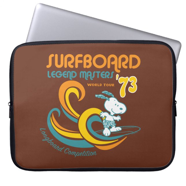 Funda Para Portátil Cacahuetes | Concurso Snoopy Surfboard Longboard (Frente)