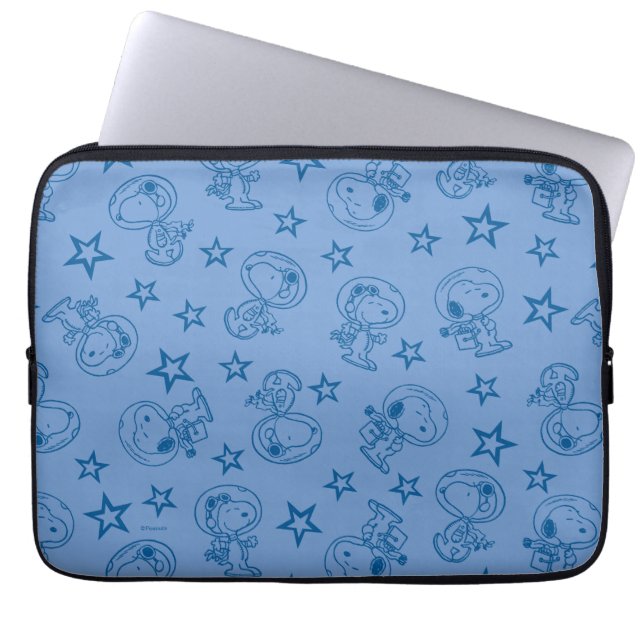 Funda Para Portátil Cacahuetes | Modelo de astronauta espacial azul Sn (Frente)