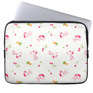 Funda Para Portátil Cacahuetes Patrón de cerezo Snoopy y Woodstock