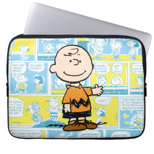 Funda Para Portátil Cacahuetes Patrón de cómics de Charlie Brown
