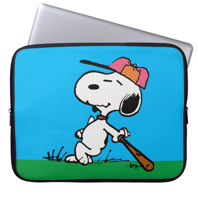 Funda Para Portátil Cacahuetes | Snoopy en Bat (Frente)