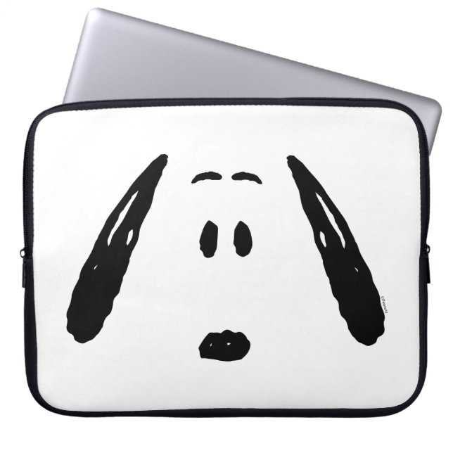 Funda Para Portátil Cacahuetes | Snoopy Face (Frente)