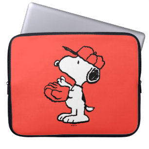 Funda Para Portátil Cacahuetes   Snoopy Making the Catch