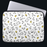 Funda Para Portátil Cacahuetes | Snoopy & Woodstock Patrón de flores B<br><div class="desc">Mira este divertido diseño de maní con Snoopy y Woodstock.</div>