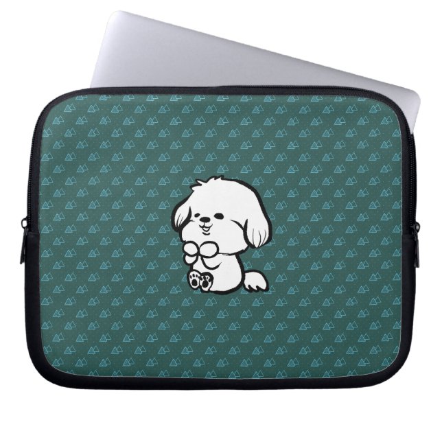 Funda Para Portátil Cachorro feliz (Frente)