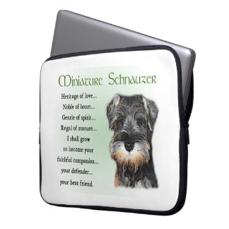 Funda Para Portátil Cachorro Schnauzer en miniatura