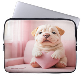 Funda Para Portátil Cachorro Shar Pei – Abrazo Dulce de WangWang