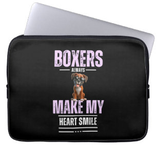 Funda Para Portátil Cachorros Boxer Adorables Me Hacen Sonreír el Cora