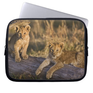 Funda Para Portátil Cachorros de León en Tronco